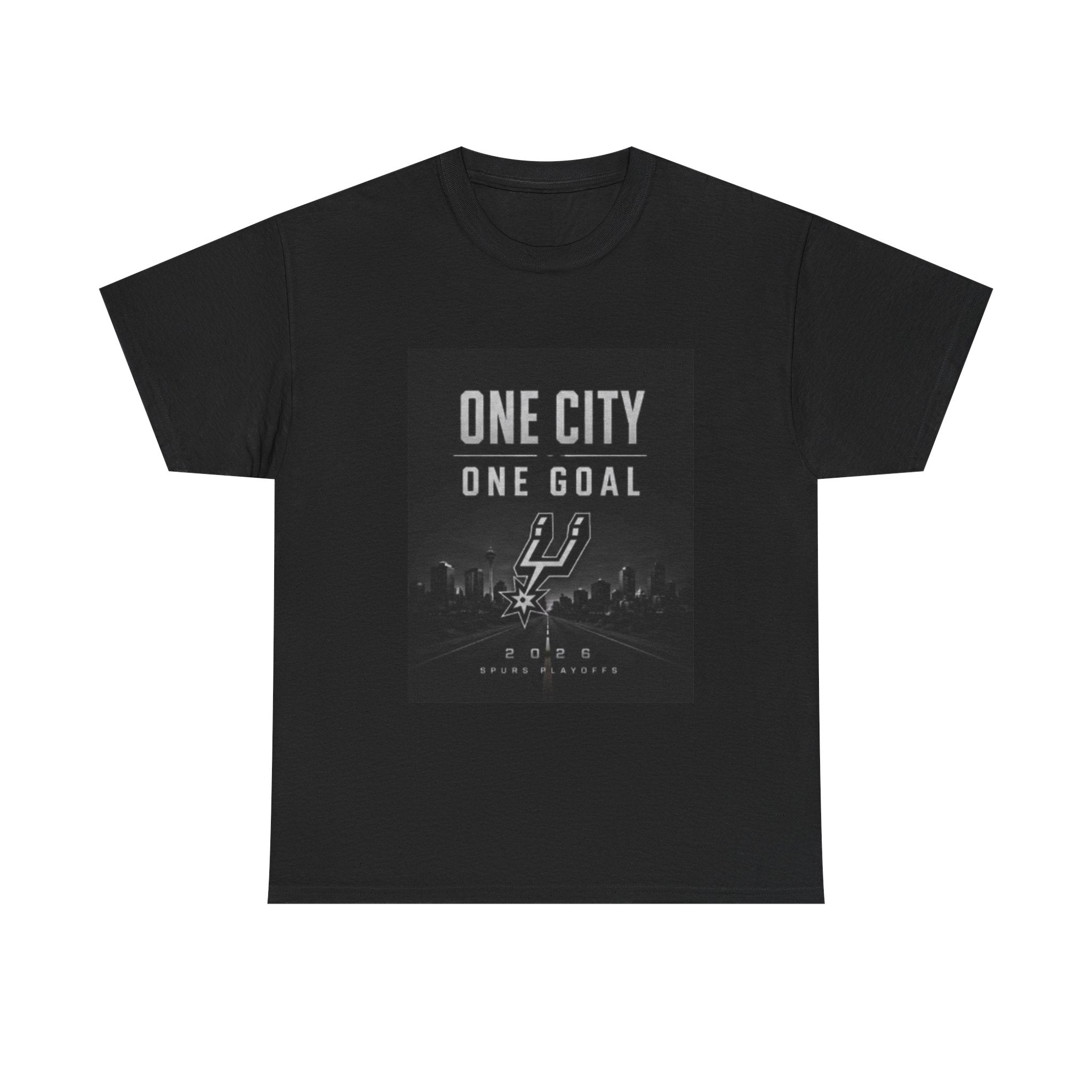 One City One Goal T-shirt | Sports City Skyline Spurs Design