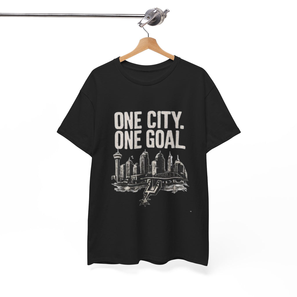T‑Shirt — "One City. One Goal" Skyline Tee (City Pride, Sports Fan Apparel)