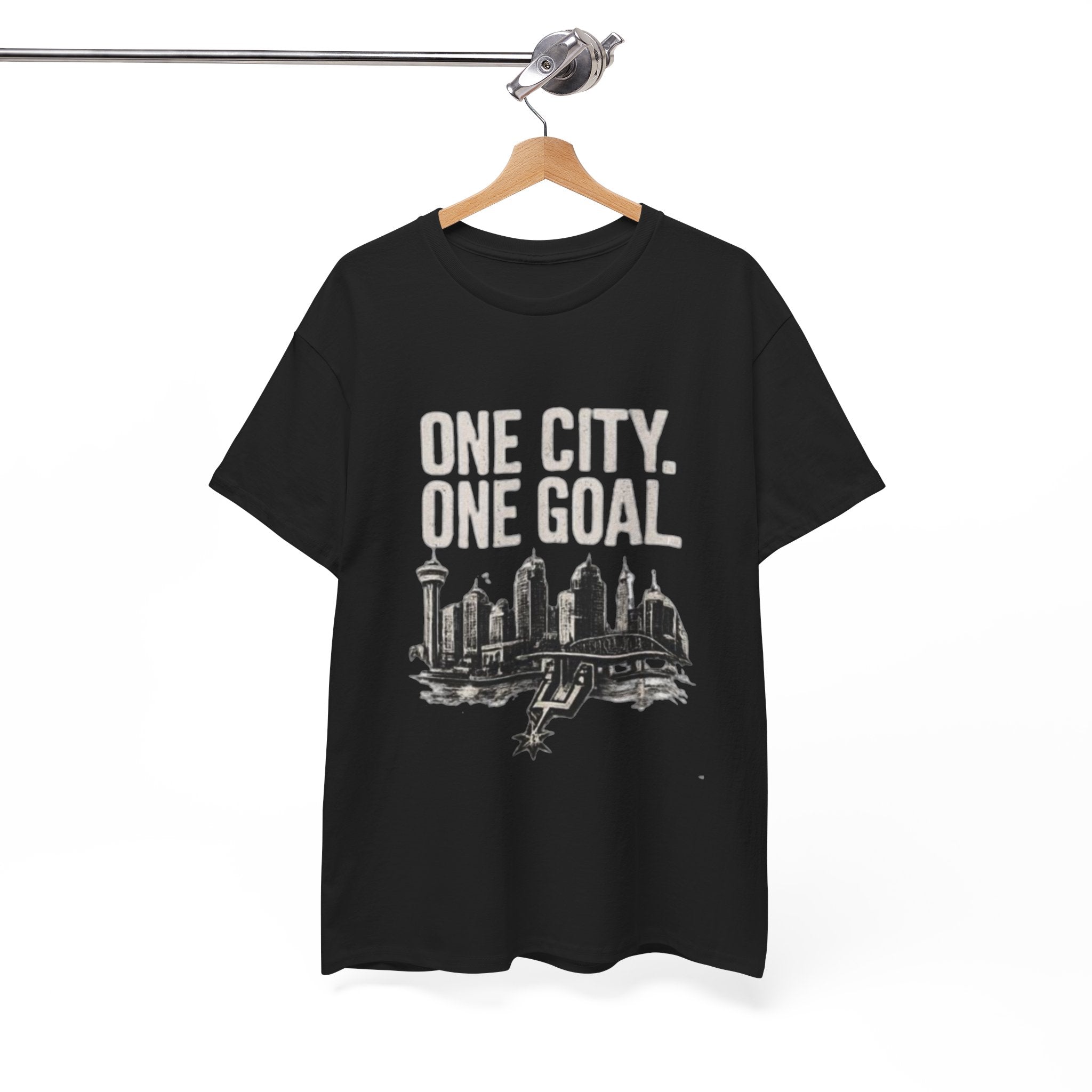 T‑Shirt — "One City. One Goal" Skyline Tee (City Pride, Sports Fan Apparel)