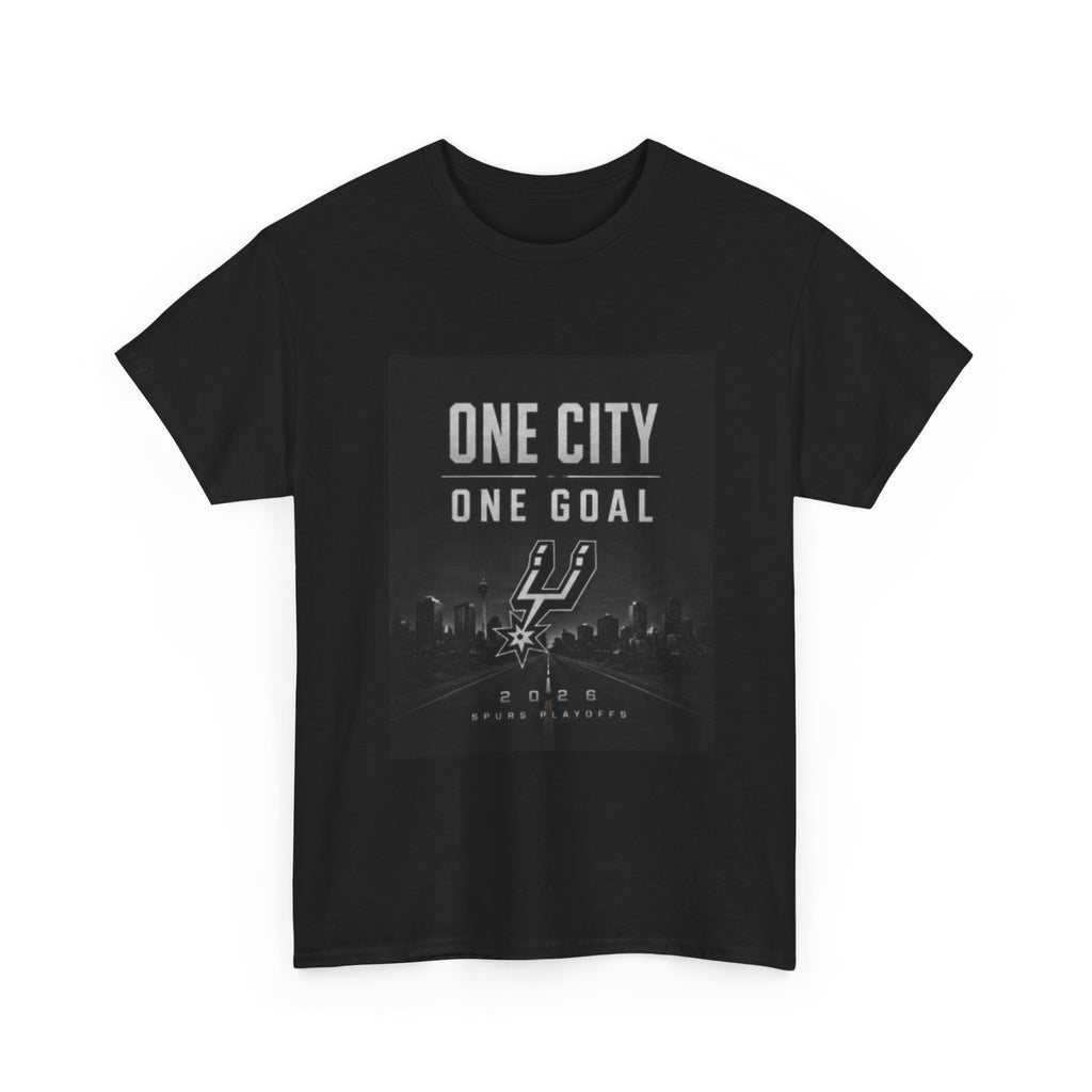 One City One Goal T-shirt | Sports City Skyline Spurs Design