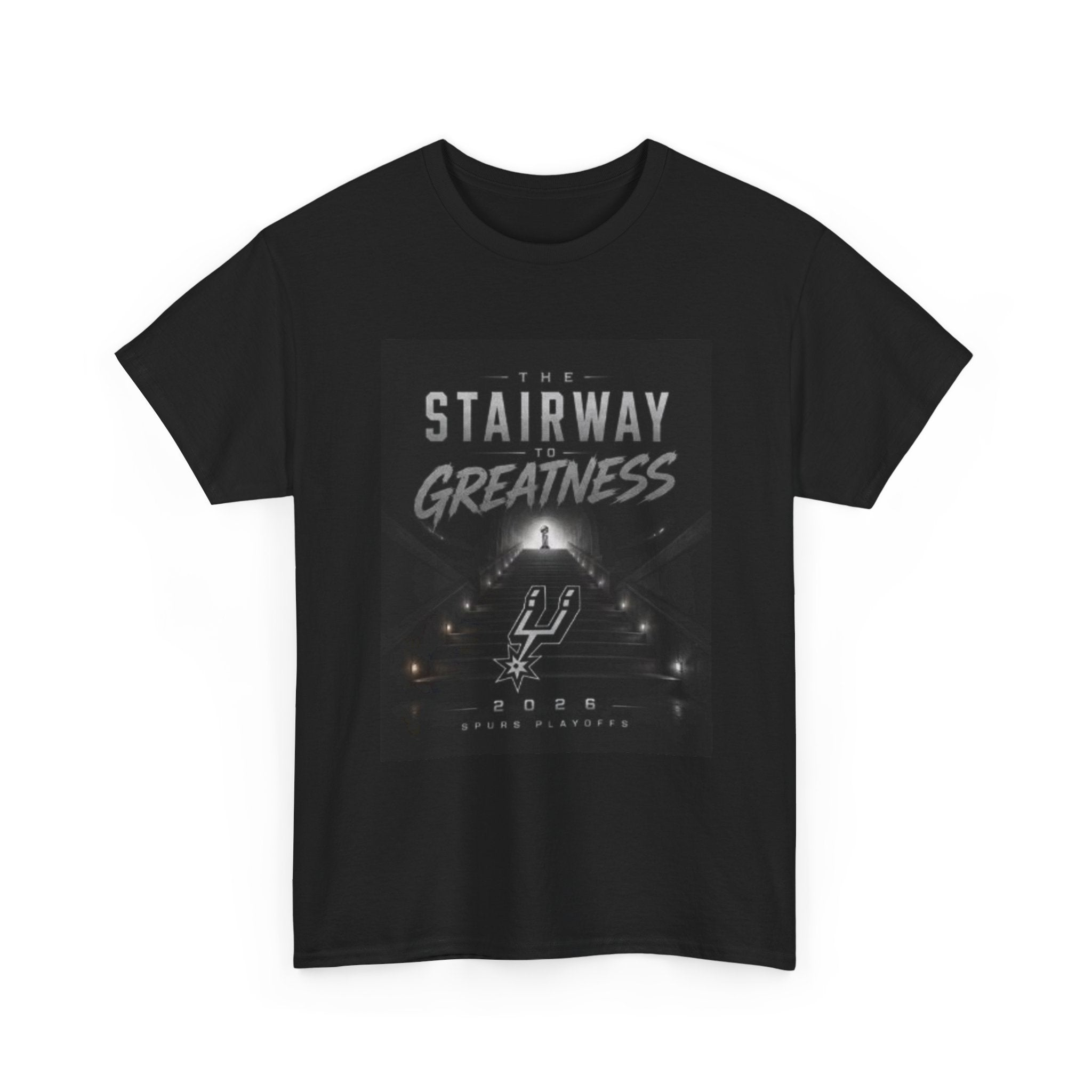 Stairway to Greatness T‑Shirt — Motivational Basketball Tee