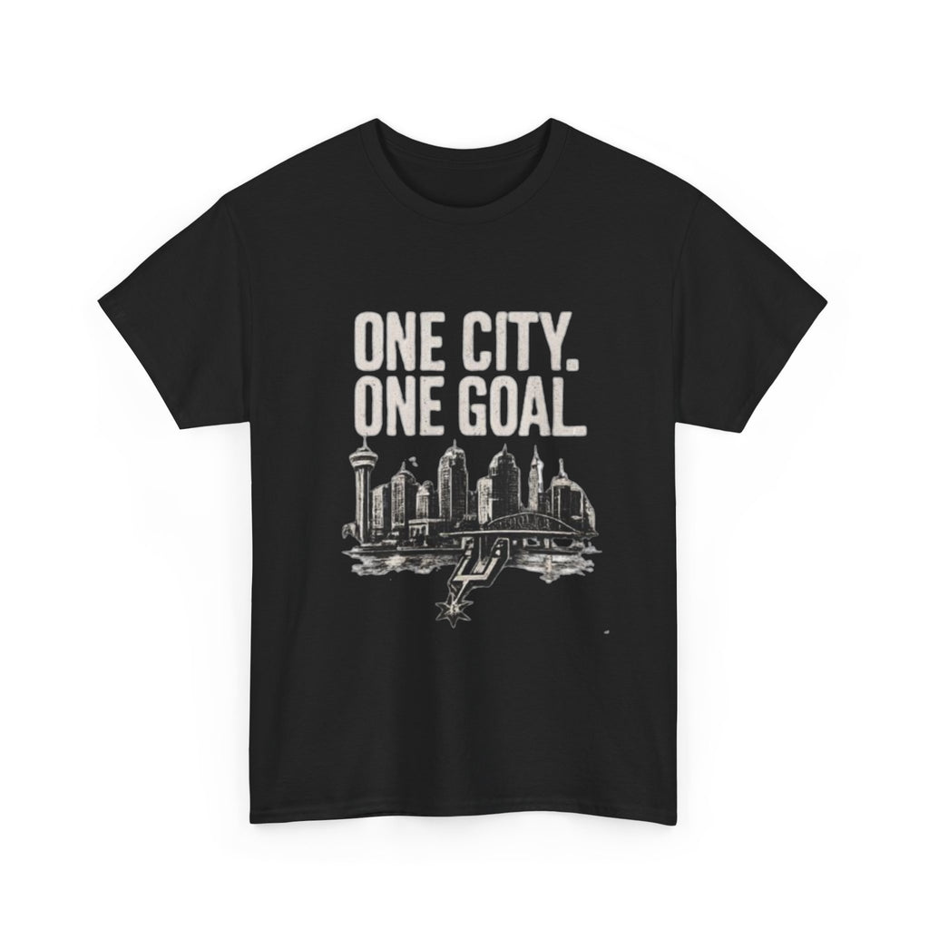 T‑Shirt — "One City. One Goal" Skyline Tee (City Pride, Sports Fan Apparel)