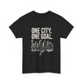 T‑Shirt — "One City. One Goal" Skyline Tee (City Pride, Sports Fan Apparel)