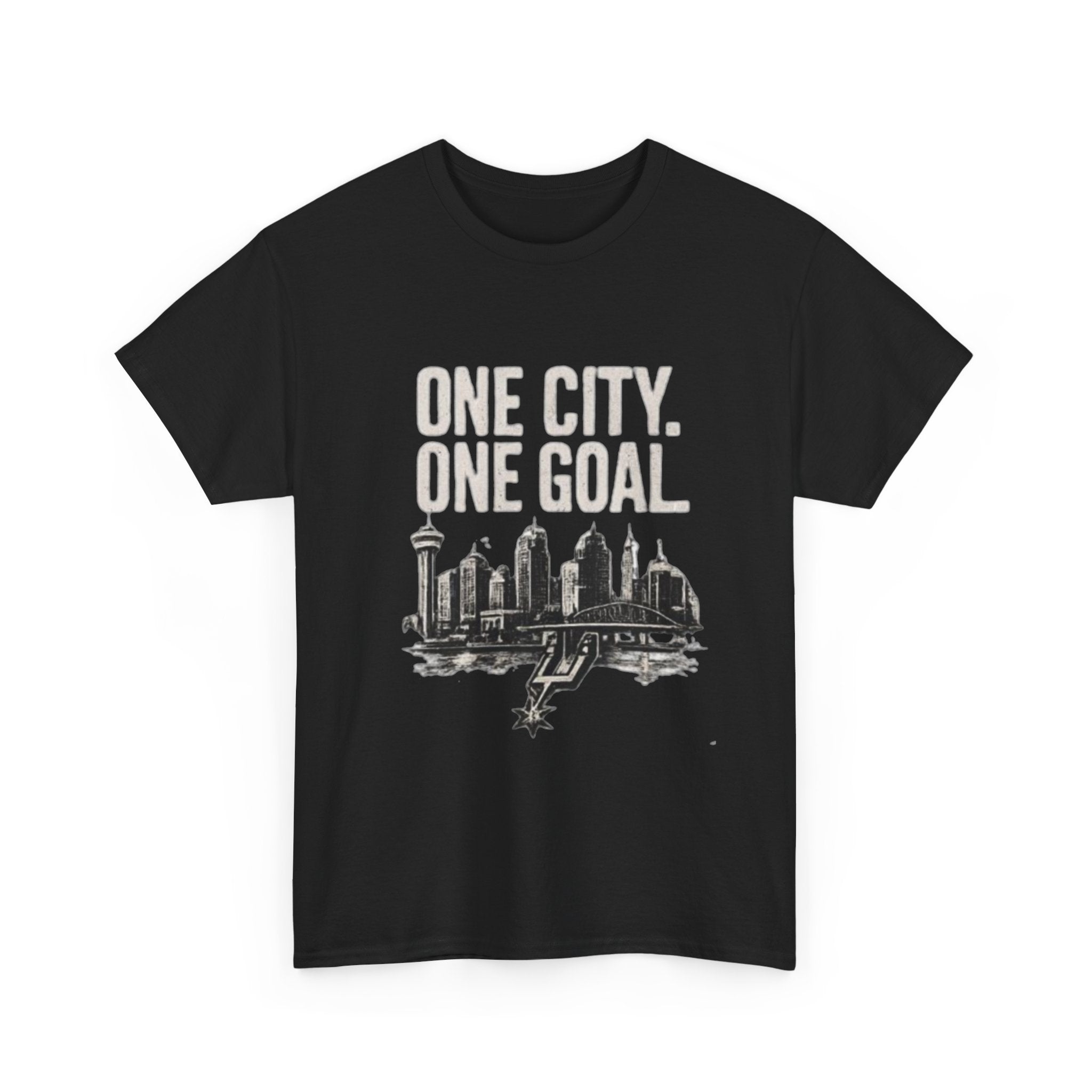 T‑Shirt — "One City. One Goal" Skyline Tee (City Pride, Sports Fan Apparel)