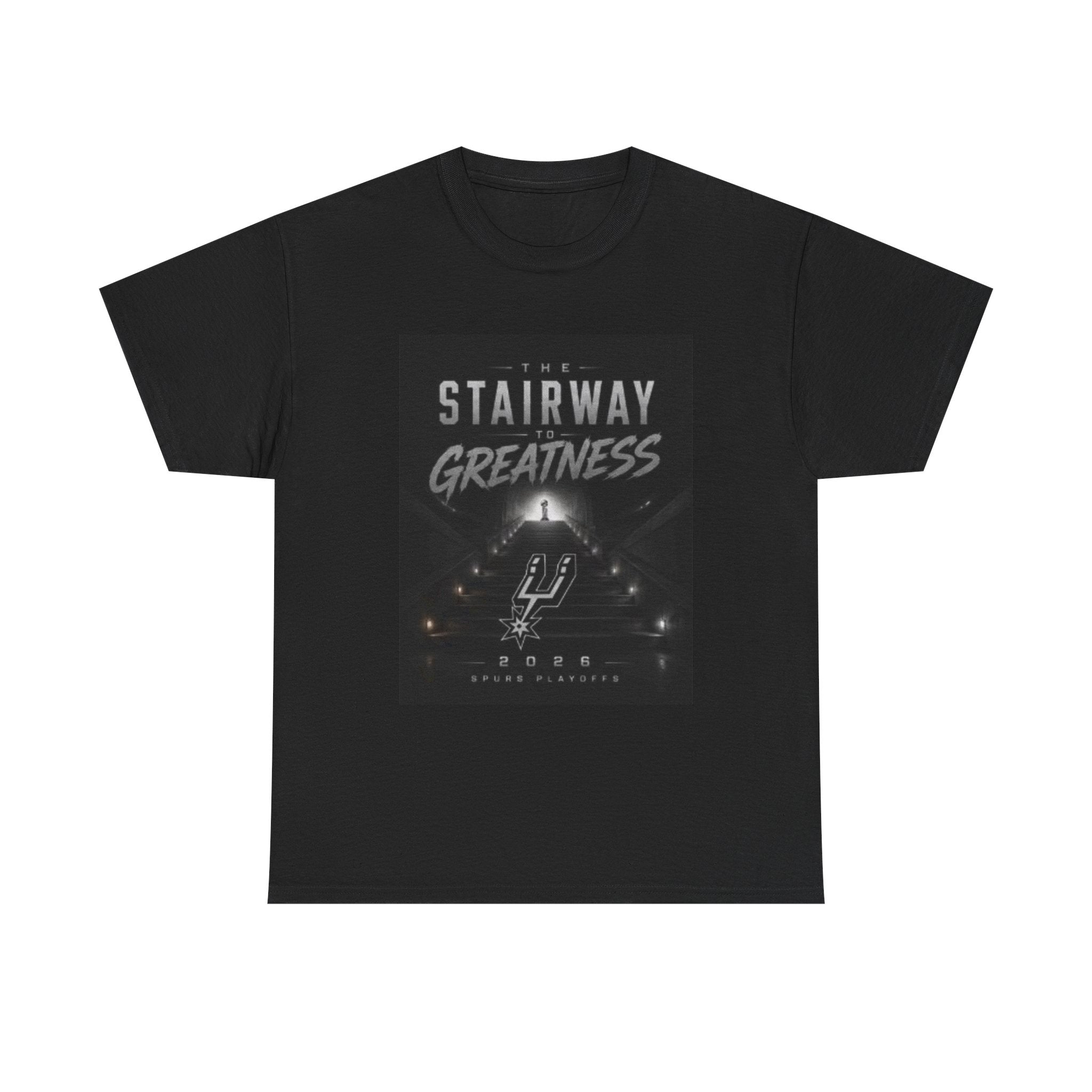 Stairway to Greatness T‑Shirt — Motivational Basketball Tee